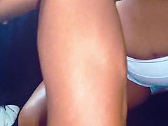 Grosser schwanz, Grosse titten, Hd, Latina, Nippel, Öl, Pov, Schlampe