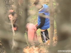 Trampy Damsel Has Bang-Out With Inexperienced Dude In The Woods