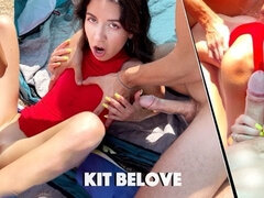 Katty West - Two Males Met A Couple And Fucked His Girlfriend Right On A Public Beach