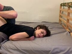 Romantic sex, spanking, pumping out