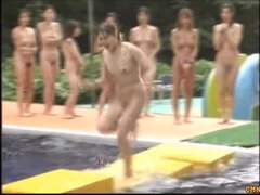 Amateur, Cul, Jeux, Japonaise, Public, Adolescente, Nénés, Mouillée