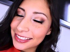 Mamada, Morena, Corridas, Estrella porno, Pov, Coño