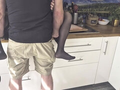Im Fucking My Roommate In The Kitchen And Our Condom Breaks