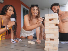 Grote kont, Grote mammen, Pijpbeurt, Bruinharig, Geschoren, Zuigen, Trio