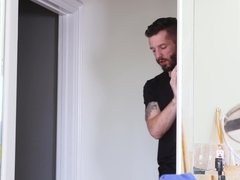 Mike fucks his friend's mom in the bathroom