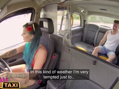 Brit chick Summertime gets hard fuck from passenger in fake taxi