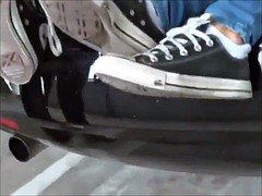 素人, 車, 足, 足フェチ, なめる