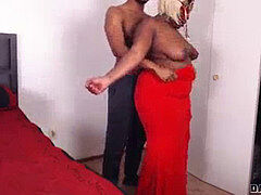 ぽっちゃり, デカチン, 黒人, イく瞬間, 黒人