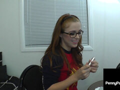 Анальный секс, Жопа, Семяизвержение, Очки, Ласковые ручки, Крошечные, Рыжие, Сестра