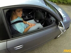 Mamada, Novio, Coche, Corridas faciales, Lamidas, Al aire libre, Coño, Uniforme