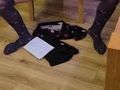 アナル, 茶髪の, フェティッシュ, キッチン, 一人, おもちゃ, ヤリマンの, 妻