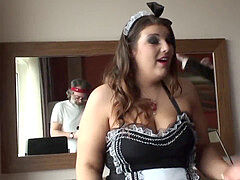 Bbw, British, Chubby, Lingerie, Maid, Pussy