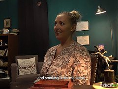 Busty Blonde Gets A Doctor's Dick