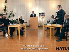 Zwart, Bruinharig, Oudere vrouw, Man die toekijkt, Tsjechisch, Man, Natuurlijk, Vrouw