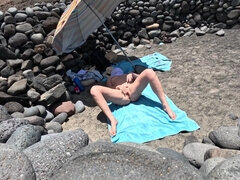 Playa, Corridas, Fetiche, Penetracion con dedos, Pajearse, Masturbación, Desnudo, Desnudo