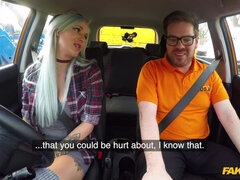 Babes, Big tits, Blowjob, Car, Deepthroat, Punishment, Tits, Toys