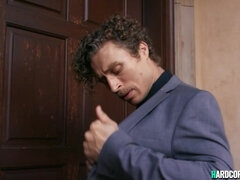 フェラチオ, 巨乳な, ダブル開発, 乱交, 淫乱熟女, 母, お仕置き, 三人