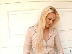 bashful Swedish ash-blonde rectal creampie after assfuck