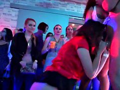 Euro party babes munching on girls and cocks