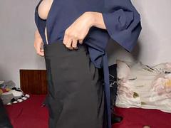 Noir ébène, Pieds, Allemand, Nylon, Collant, Rousse roux, Maigrichonne, Nénés