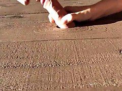 BLONDE AMATEUR OUTDOORS GLORY HOLE