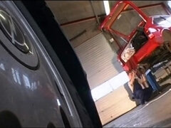 Danish Sexy Blond Garage - Blonde babe in vintage euro hardcore