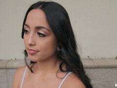 Americano, Chica, Negro, Dinero, Tetas naturales, Al aire libre, Pov, Tatuaje