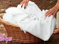 Jenna Foxx & Jill Kassidy Have Chores To Do But Can't Keep Their Hands Off Of Each Other