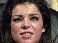 美女, 緊縛, デカパイ, ボンデージ, 巨乳な, ヨーロピアン, 顔射