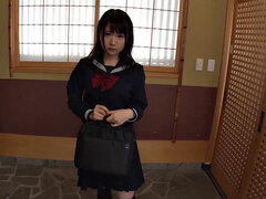 Real Asian POV blowjob with sexy Nozomi Momoki