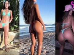 18 jaar, Strand, Badpak, Hd, Klein, Mager, Tiener, Tieten likken