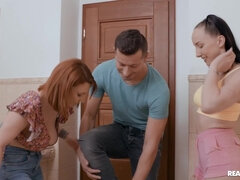 Lucia Fernandez and Bella Angel share rock hard cock