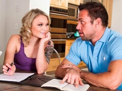 デカチン, ブロンド, フェラチオ, バック, 自然山雀, ショートヘア, ティーン, オッパイの