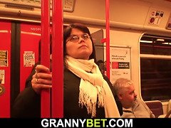 デカ尻, 眼鏡, 祖父, 巨大, 熟年, 母, 現実, オッパイの