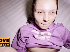 Screwing petite slut Hiyouth in her wet POV pussy hole