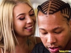 18, お尻, デカチン, 黒人, ブロンド, 毛深い, ハードコア, オマンコ