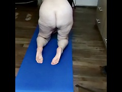素人, デカパイ, ブロンド, お婆さん, 淫乱熟女, ヌード, 公共, オッパイの
