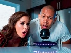 お尻, デカチン, デカパイ, 黒人, バック, 手コキする, 異人種間, 淫乱熟女