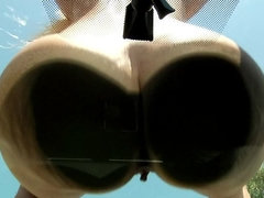 Grosser arsch, Blondine, Braunhaarige, Im freien, Rasiert, Titten
