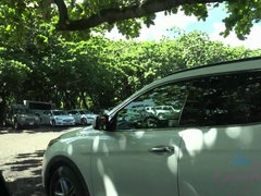 素人, ビーチ, 車, 彼女, アウトドア, 公共, おもらし, 濡れ