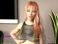 Mother with big boobs takes center stage in this visual novel gameplay