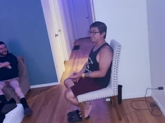 バイセクシャル, フェラチオ, 顔射, のぞき穴, グループ, Hd, オーガズム, おもらし