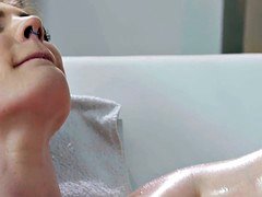 Blonde, Plantureuse, Lesbienne, Massage, Adolescente