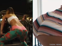 Rubia, Compilación, Bailar, Sucio, Casero, Solo, Adolescente, Tetas