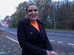 デカパイ, フェラチオ, イく瞬間, イマラチオ, オーガズム, 公共, 現実, 締まりの良い