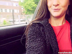 Braunhaarige, Hochschule, Deutsch, Im freien, Zierlich, Öffentlich, Dürr, Titten