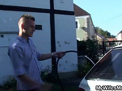 Taboo cock sucking and doggy-fuck with son-in-law