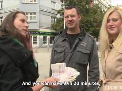 Leie, Blondine, Blasen, Paar, Europäisch, Hardcore, Geld, Jungendliche (18+)