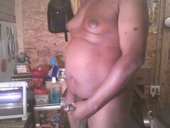 Negro, Gorda, Gay, Masturbación