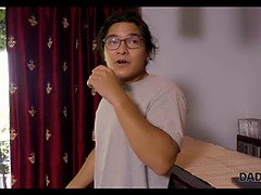 Caught: Boy fucks his girlfriend for cash while his dad watches - caught on camera!